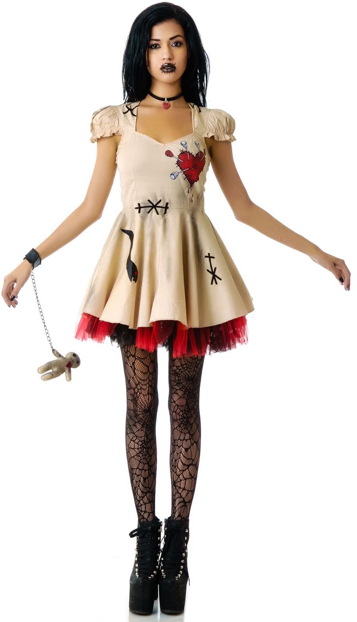 Voodoo Dolly Tween Girl Costume, Voodoo Costumes