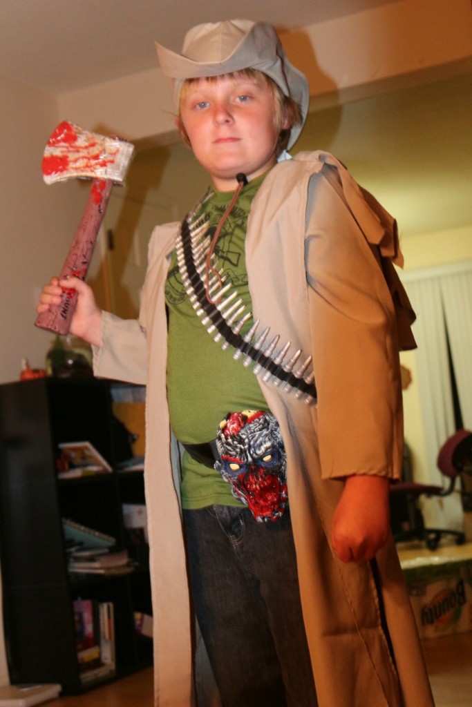 kid zombie hunter costume