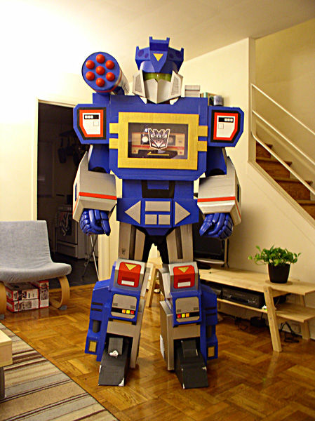 cardboard transformer costume